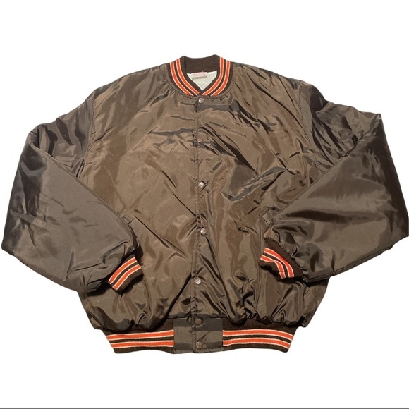 Vintage birdie varsity jacket with Union logo on back men’s xxl Brown Orange - Picture 1 of 5